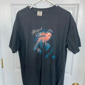 Michael Ray Neon Lights Graphic T-Shirt in Black size extra large